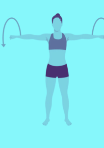 30 minute chest workout in detail : Arm Circles 