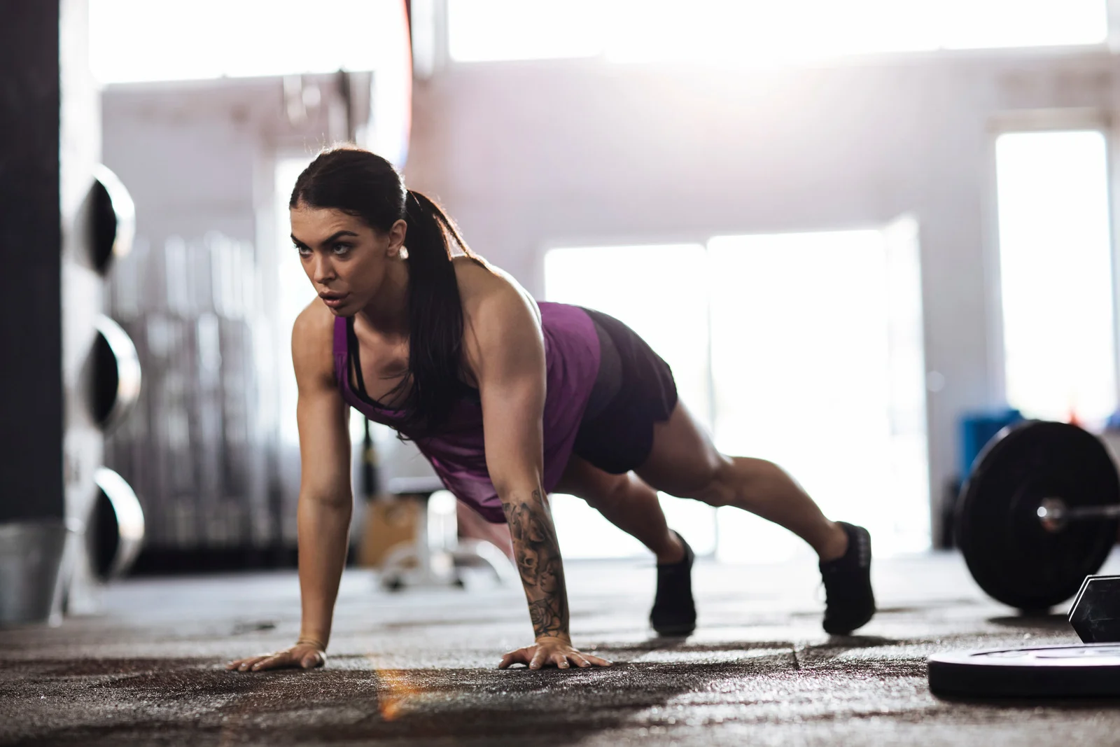Women's exercises to lose weight: Push-ups