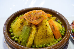 Vegetarian Tagine with Chickpeas and Vegetables