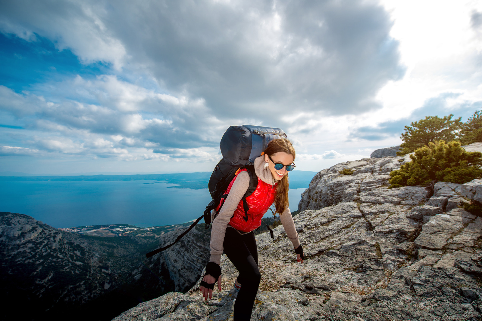 Women's exercises to lose weight: mountain climbers