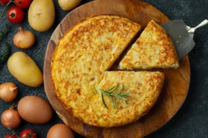 Tortilla Espanola, definitely a star on any list of the best Spanish food.